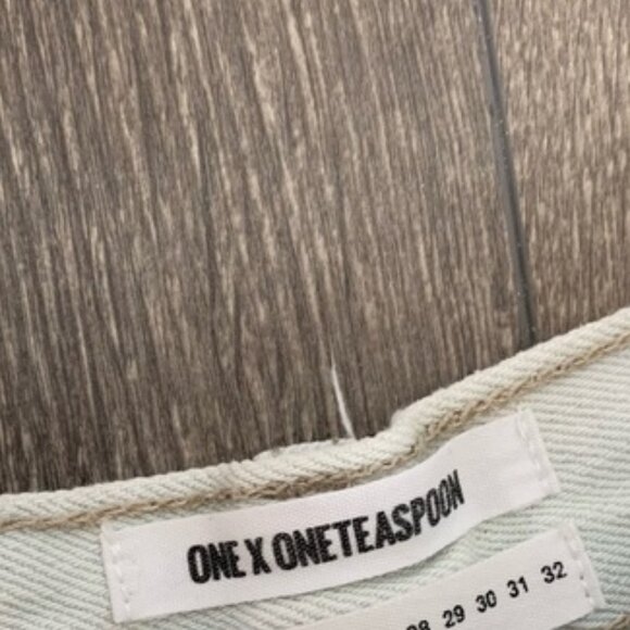 Revolve One Teaspoon Awesome Baggies Jeans Light Wash straight leg Size 25 - Picture 15 of 16